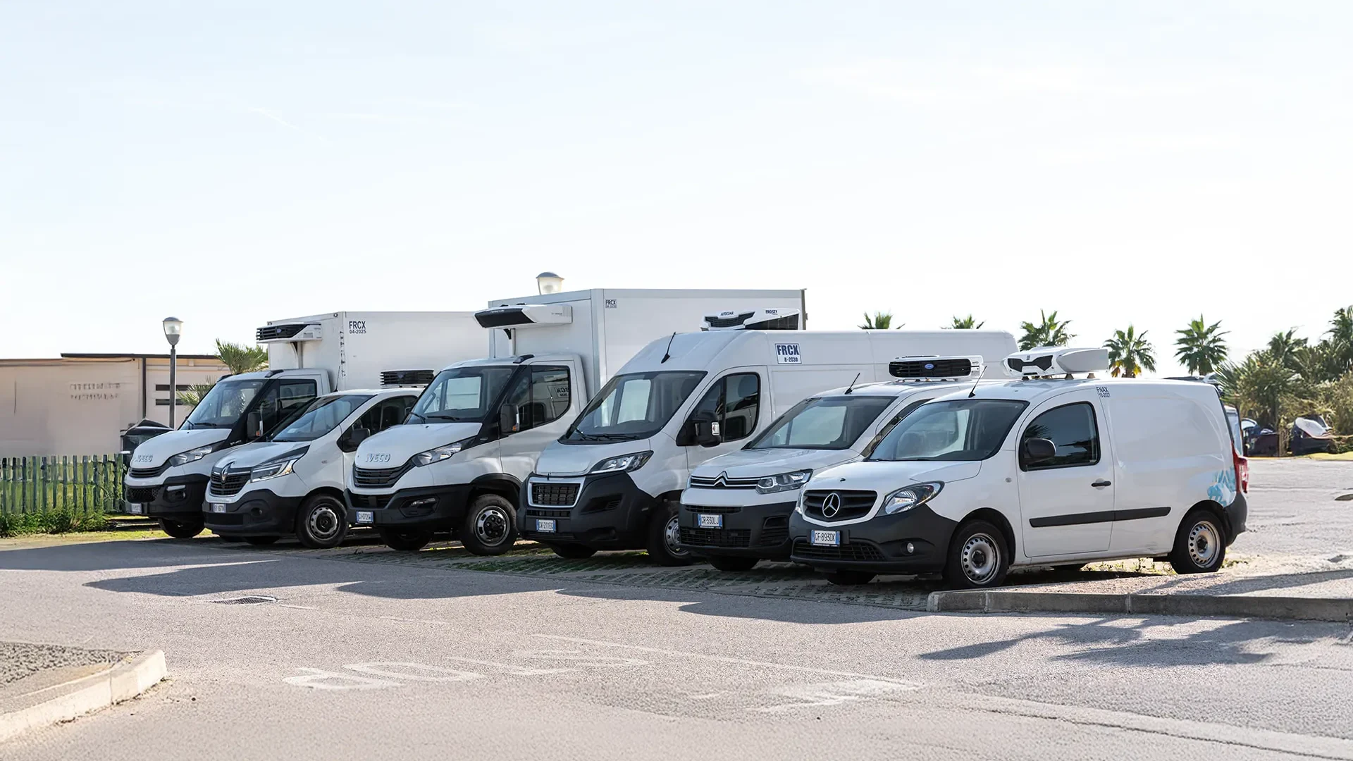 Veicoli commerciali pronti al lavoro